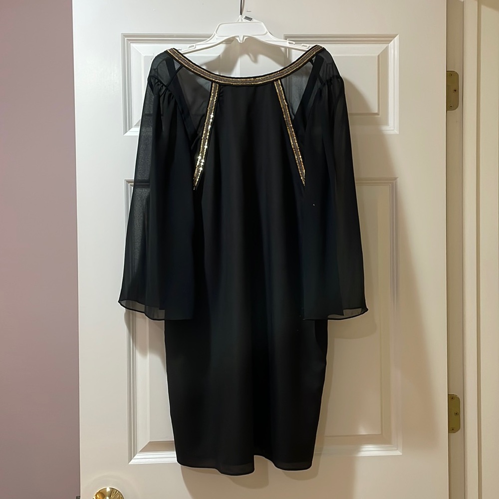 BCBGeneration size 6 black cocktail with open back